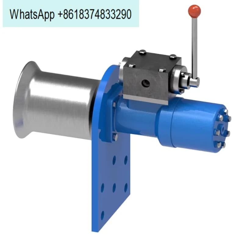Lightweight rope pulling machine marine hydraulic motor direct connection anchor small machine lifting net pulling machine