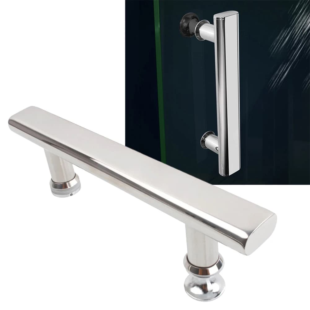 Maniglie per porte doccia in acciaio inossidabile da 225mm manopole per porte in vetro maniglia per box doccia Hardware per la casa