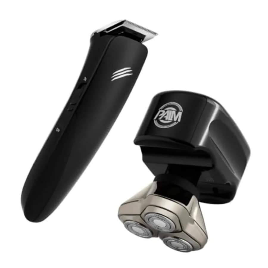 Rasoio Palm Shaver per Uomo e Regolabarba Baby Beast: Kit Definitivo per la Cura di Capelli e Barba Senza Fili, Lame di Precisione, Miglior Combo Regalo M