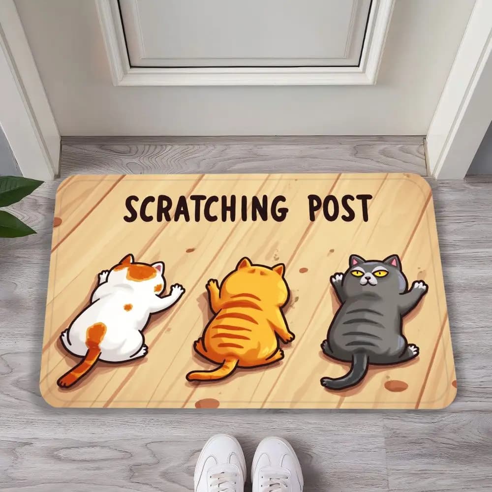 VIKAMA Kawaii Cute Pet Mat Anti Slip Absorbent Washable Dorm Bedroom Tub Side Indoor Outdoor Decor Rug