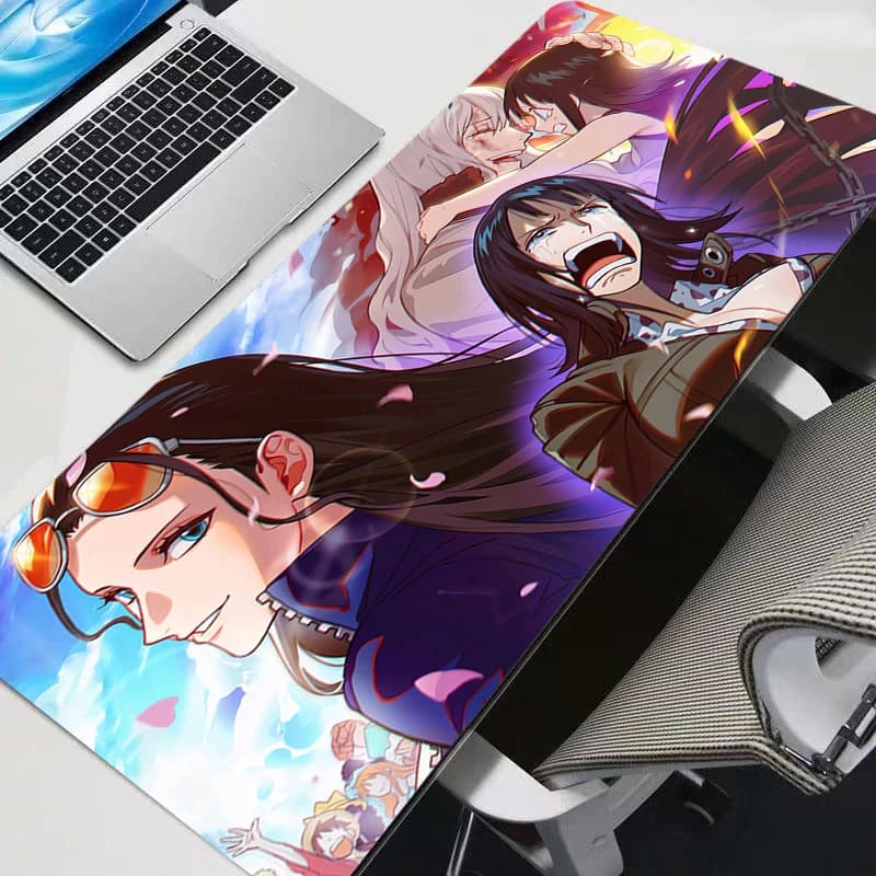 Mouse Pad One Piece Nico Robin Kawaii Gaming Accessories Notbook Computer Speed Mini Pc Gamer Keyboard Desk Mat Mousepad