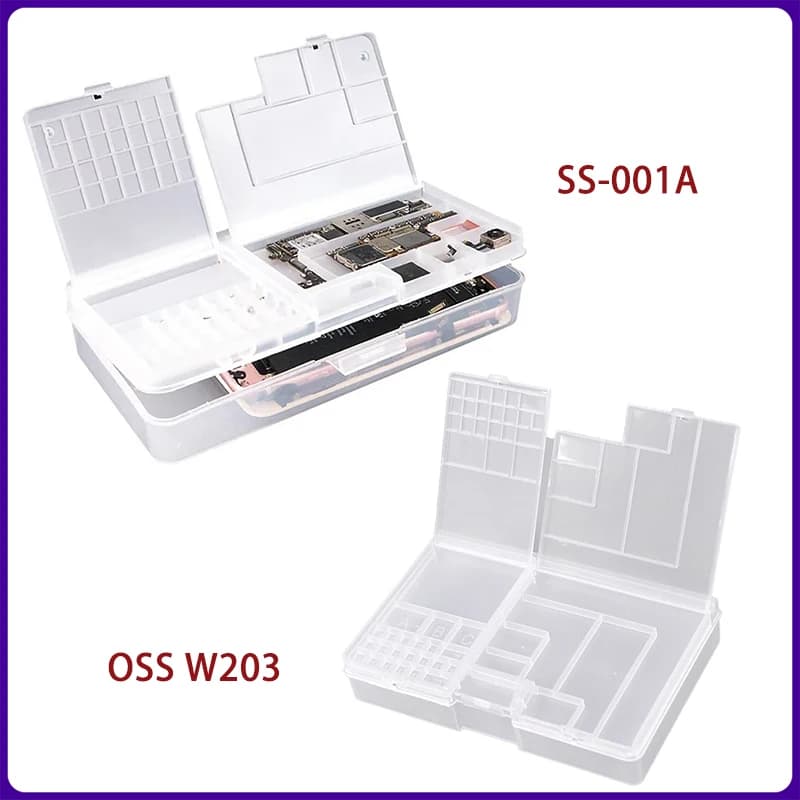OSS W203 SUNSHINE SS-001A scatola di immagazzinaggio multifunzionale per la riparazione del telefono cellulare per parti e schede di accessori per la riparazione del telefono cellulare