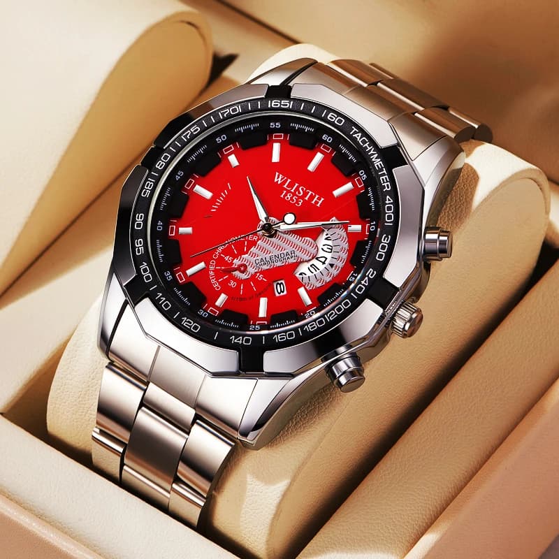 Orologio da uomo di marca di lusso, impermeabile, luminoso, con data, sportivo, in acciaio inossidabile, alla moda, al quarzo, orologi da uomo, relogios mascu