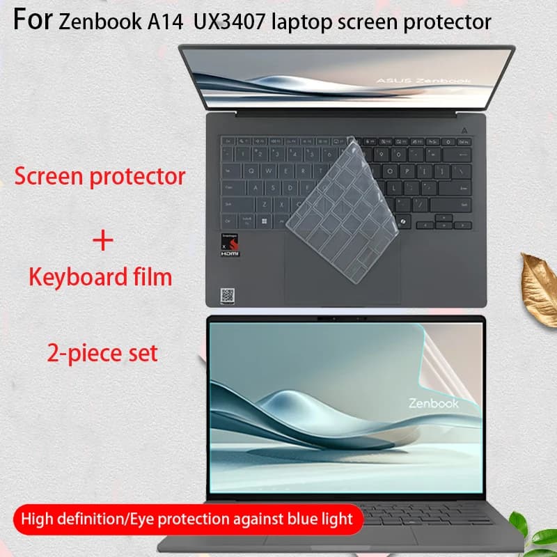 Per ASUS Zenbook A14 2025 protezione dello schermo UX3407QA pellicola della tastiera del computer UX3407RA notebook pellicola di protezione della privacy accessori