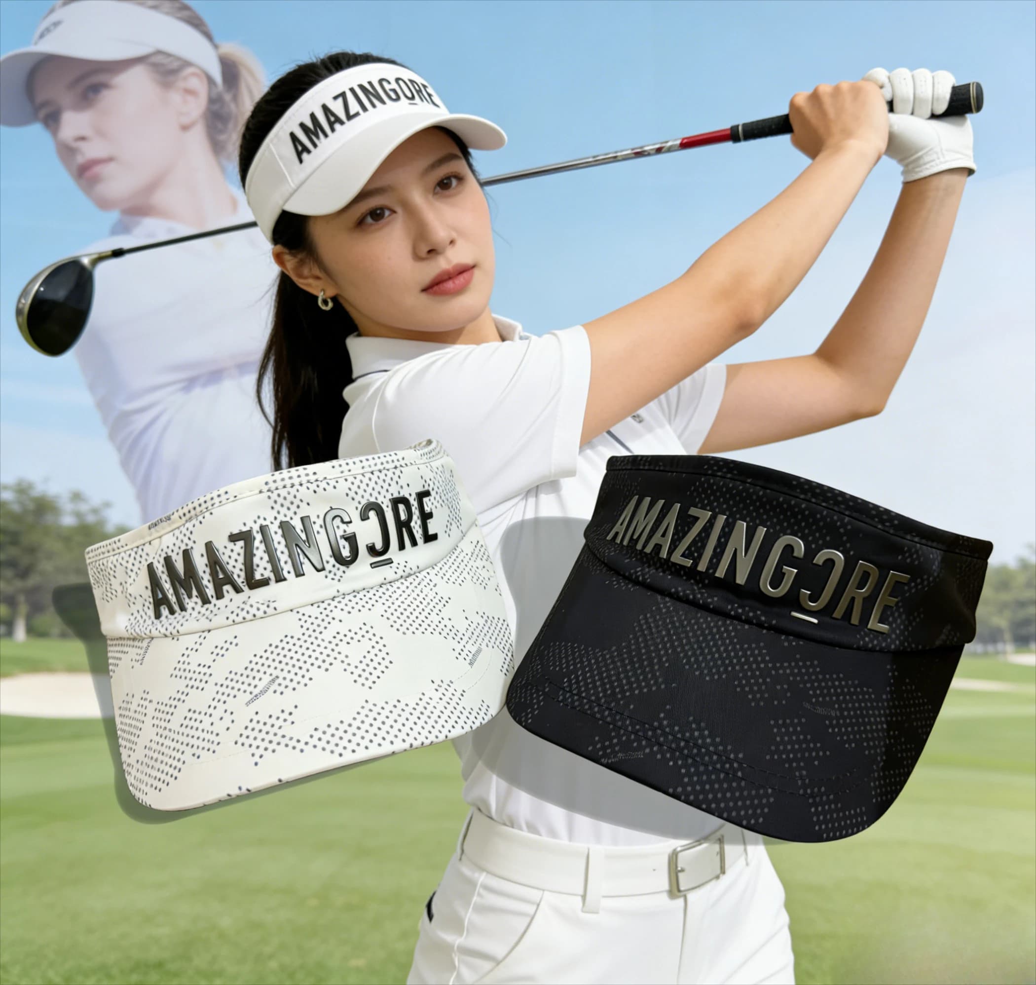 New Korean Golf Hat 26 - Sun Hat without visor for Sports Summer in the Breathable Open