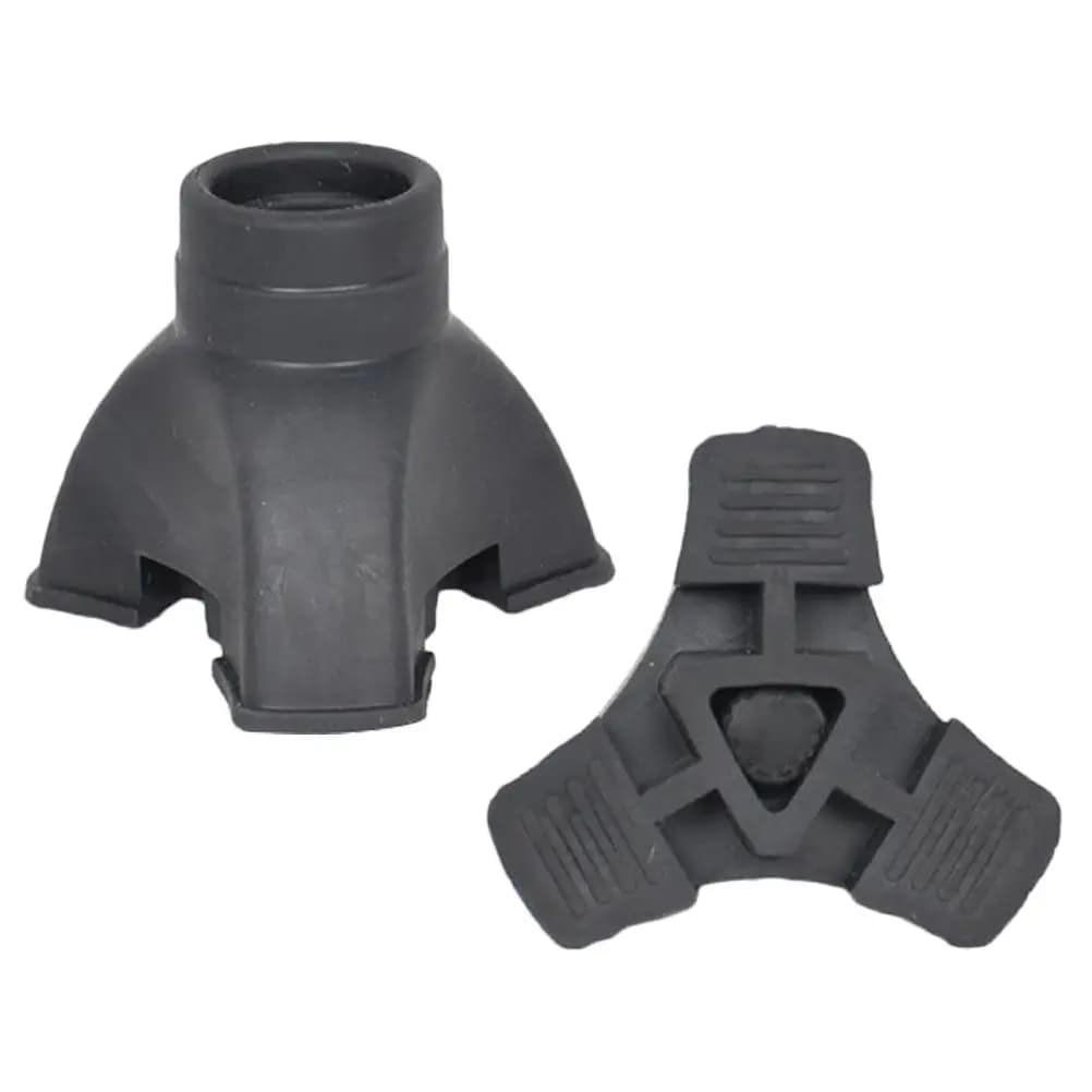 2Pcs Crutch Tips Replacement Non-Slip Walking Pole Tips Cane Foot Protectors for Hiking Trekking Elderly Safety Mud Snow