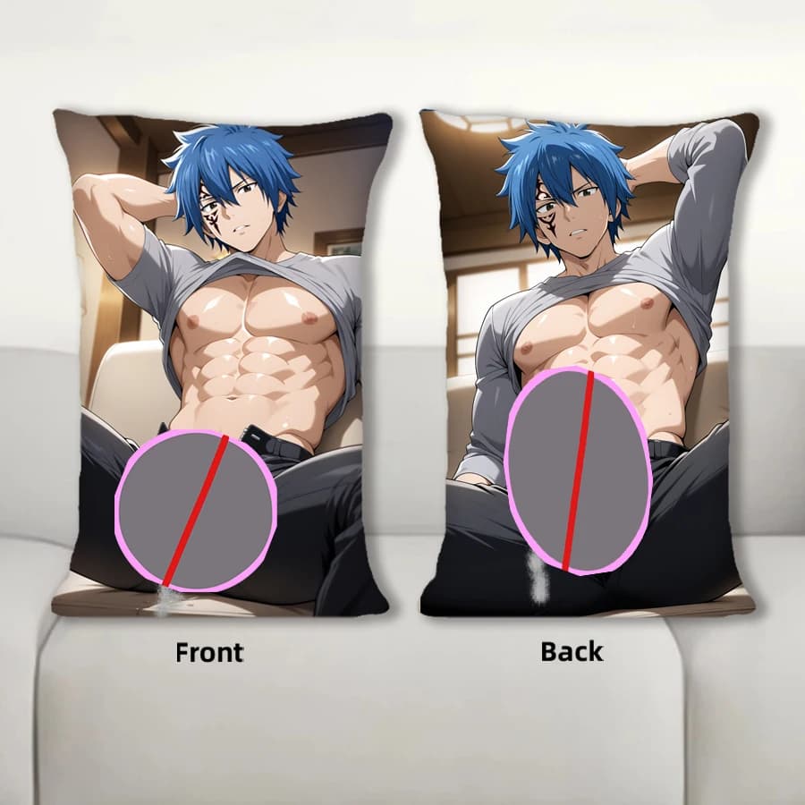 Dakimakura Anime Jellal Fernandez Cuscino per divano Federa per cuscino per il corpo Federa per cuscino da letto con stampa su doppio lato
