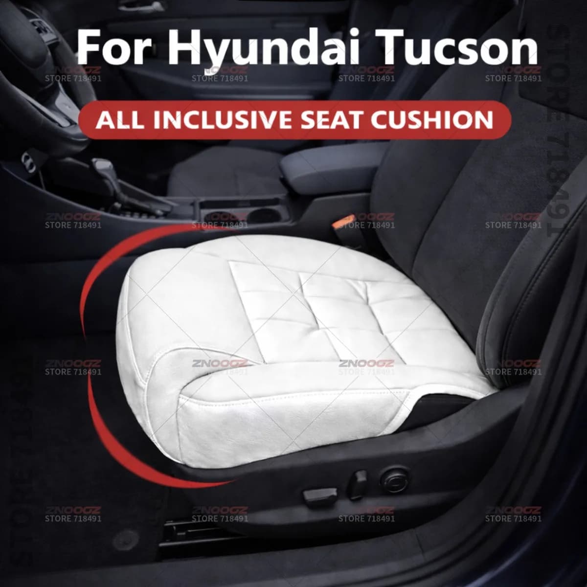 Car Seat Leg Support Extension Seat Cover Memory Foam Extender Cushion Interior Accessories For Hyundai Tucson