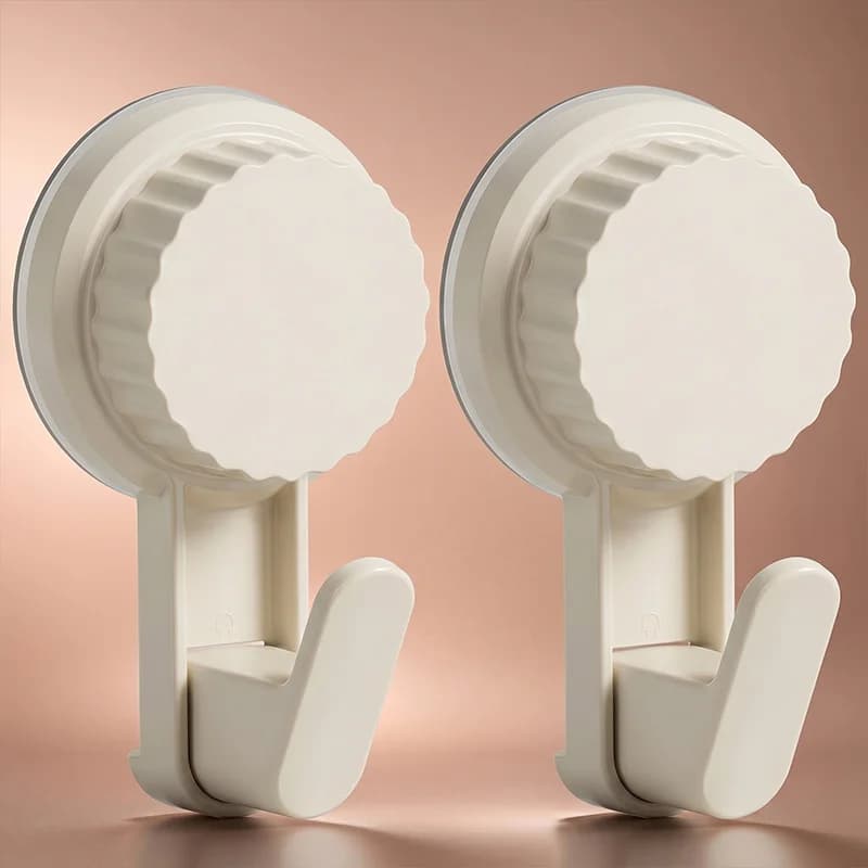 Vacuum Suction Cup Hooks, Reusable Waterproof Strong Suction Cup Hooks, Suitable for Bathroom, Kitchen, Bedroom, Utility Hooks