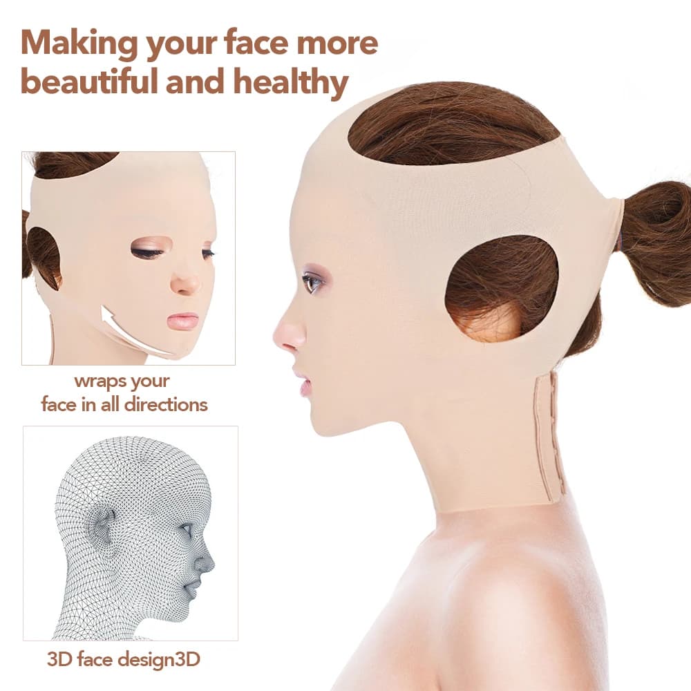 Modeling Belt for Double Ment, Lifting Mask to Shake the Mascella Contour, Reusable Strap for V Face