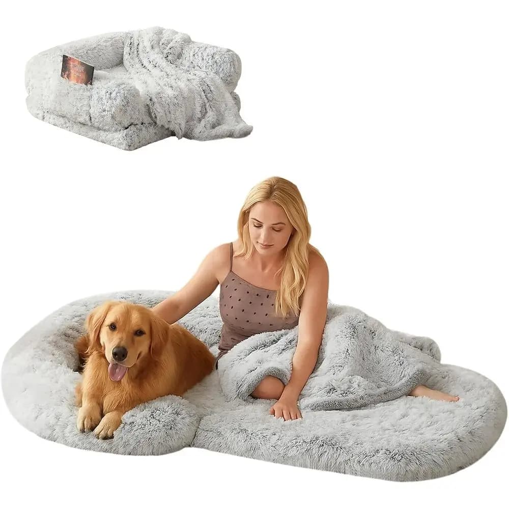 Divano Ortopedico in Memory Foam per Animali Domestici di Grandi Dimensioni, Divano Lavabile per Cani con Rivestimento Impermeabile Rimovibile, Divano Letto per Adulti, Animali Domestici e Famiglie