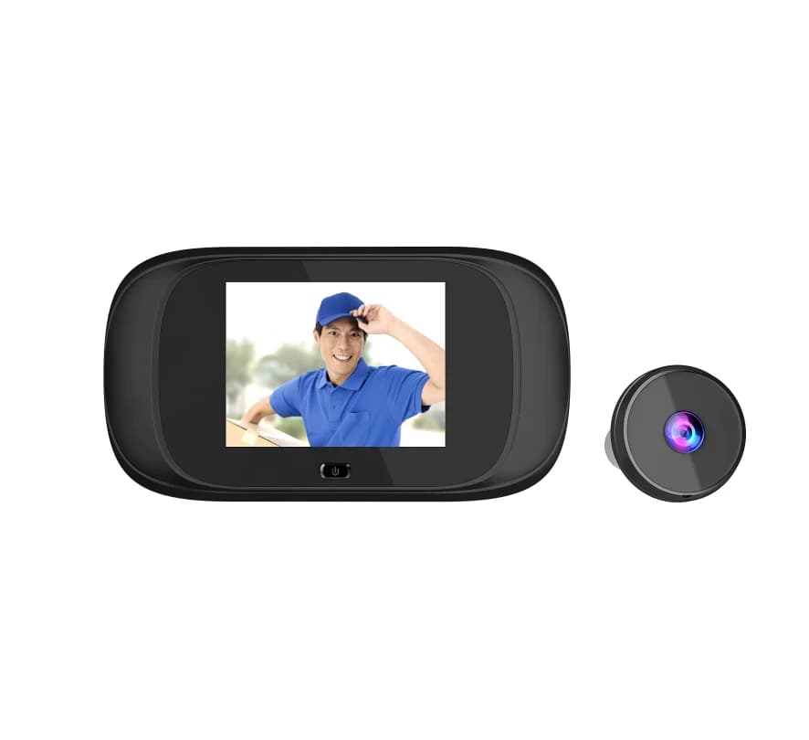 Schermo IPS da 2,8 pollici Videocitofono cablato Batteria AAA Spioncino visivo per porta in standby lungo Visualizzatore spioncino Telecamera per porta