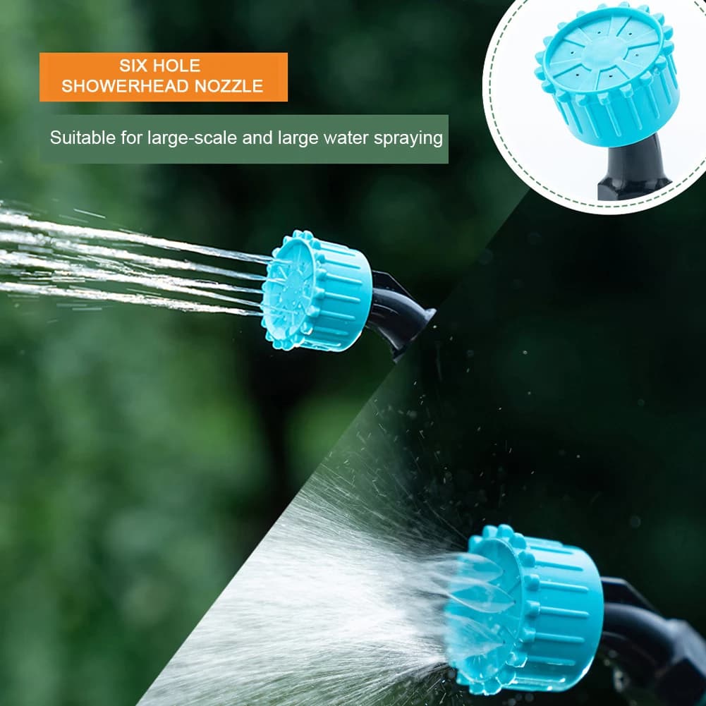 Spruzzatore Elettrico per Piante Ricaricabile, Spruzzatore da Giardino con 2 Ugelli e Tubo da 2/4/6/10M