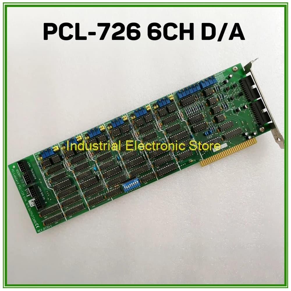 SCHEDA DI USCITA Scheda a figura intera con canale di uscita analogica a 12 bit a 6 canali per scheda di acquisizione dati Advantech PCL-726 6CH D/A