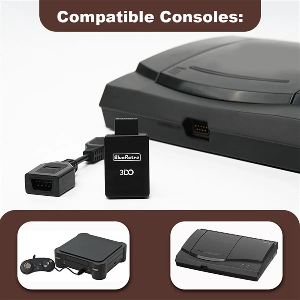 [B63C] Per BlueRetro Adattatore per controller di gioco wireless per console 3DO FZ-1 FZ-10 per controller Gamesir T4 Pro PS4 PS5 8Bitdo
