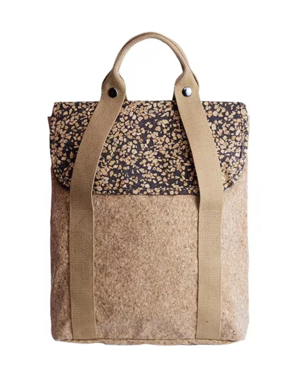 Zaino impermeabile in sughero nuovo stile francese 2025 con borsa da donna artistica portatile di fascia alta e design creativo personalizzato alla moda