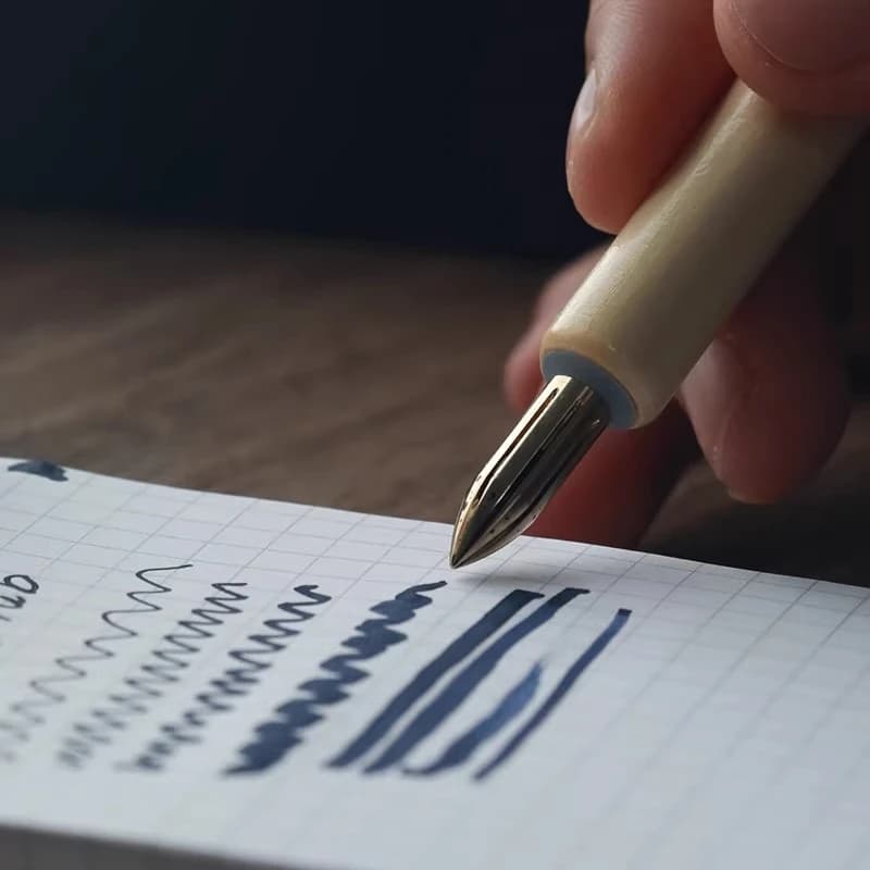 Penne in Metallo a Punta Piatta per Disegno a Mano, Creazione di Fumetti, Acquerello, Linee di Dettaglio, Scrittura Artistica, Forniture per Scrittura Artistica