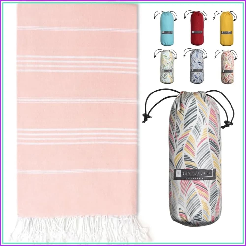 Quick Dry Sand Free Beach Towel 39x71 with Travel Bag, Lightweight Large Oversized