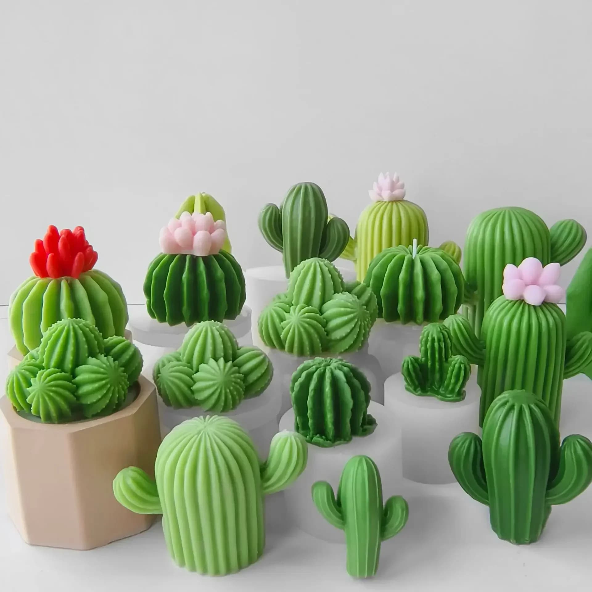 Stampo in silicone 3D 2026 per piante succulente, candele, fiori e sapone - Strumento versatile per il fai da te