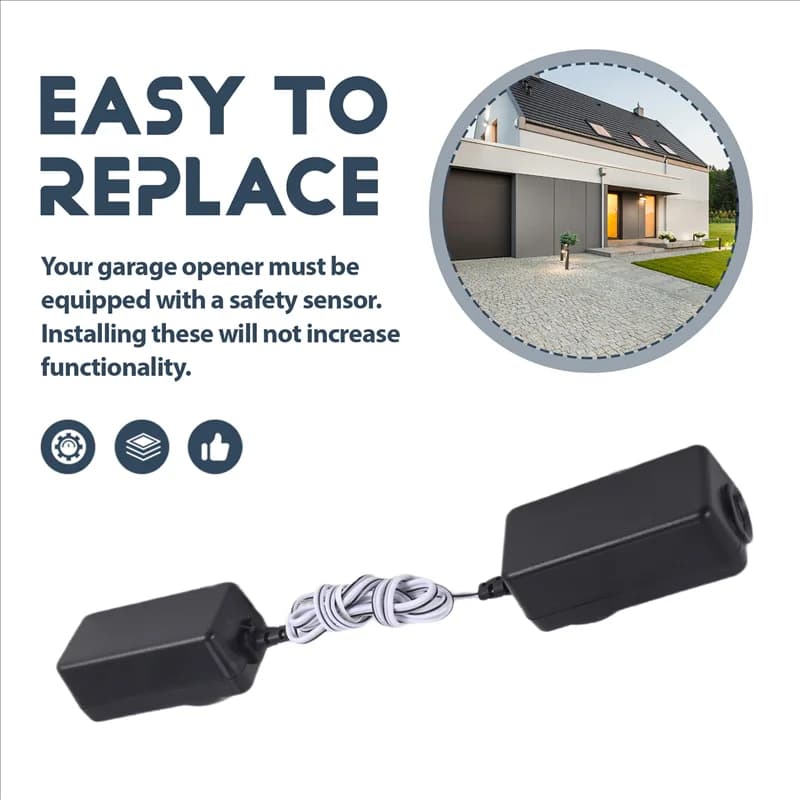 A26F-Sensore porta garage Sostituzione sensore di sicurezza Occhi per 41A5034 Liftmaster Sears Craftsman Opener Accessorio di ricambio