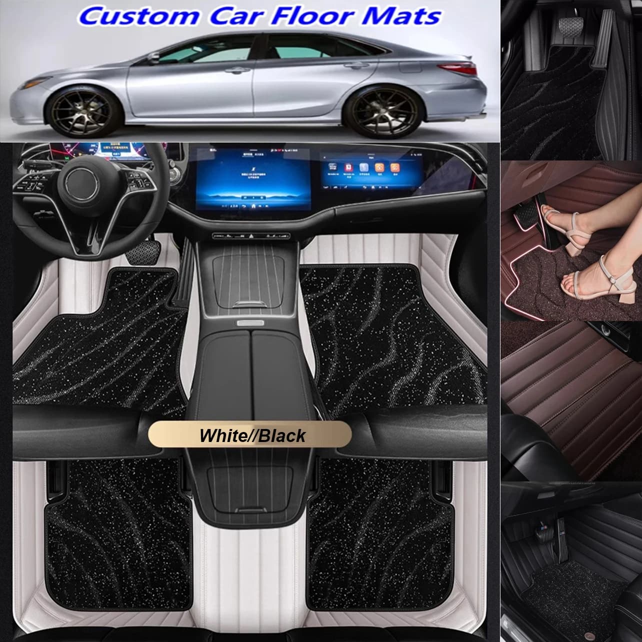 Tappetini per auto personalizzati 5D per Lexus GX GX460 GX470 Tappeti per auto Doppio strato Piede Coche Coperta Accessori Fodere