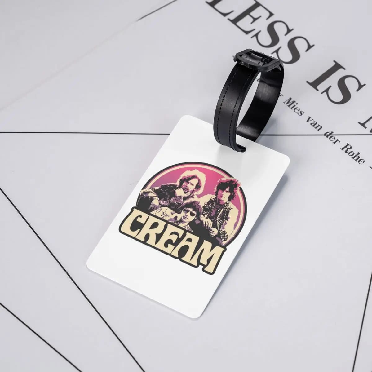 Etichette per Bagagli con Fascia Crema, Accessori per Valigie, Tag per Bagaglio da Viaggio, Porta Etichetta con Nome e Indirizzo