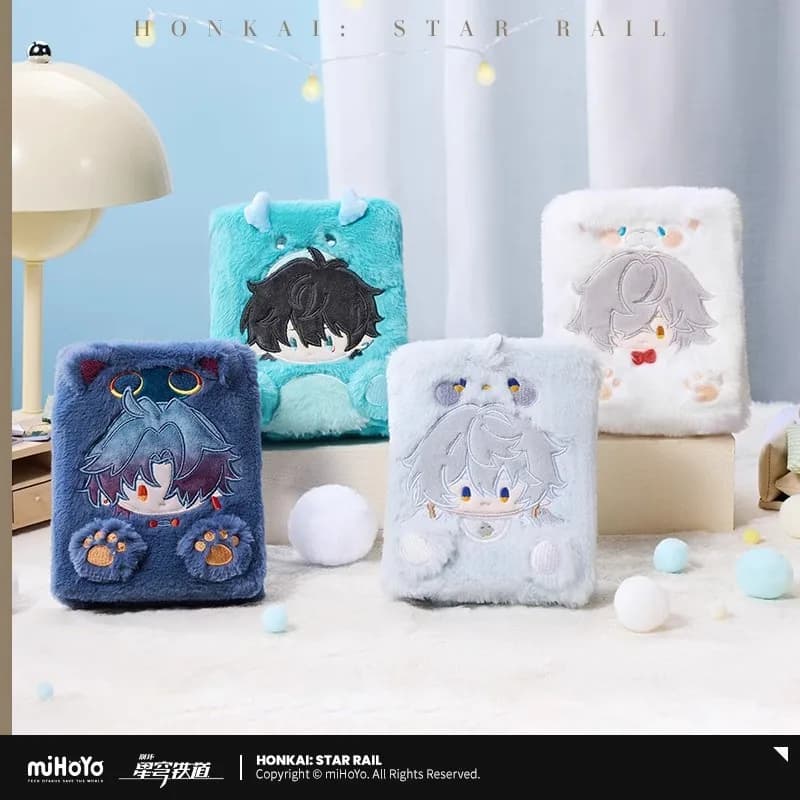 [Autentico] Honkai Star Rail Dormitorio da uomo Serie Porta carte in peluche Borsa portaoggetti con lama domenicale Portafoglio portamonete Jingyuan Danheng