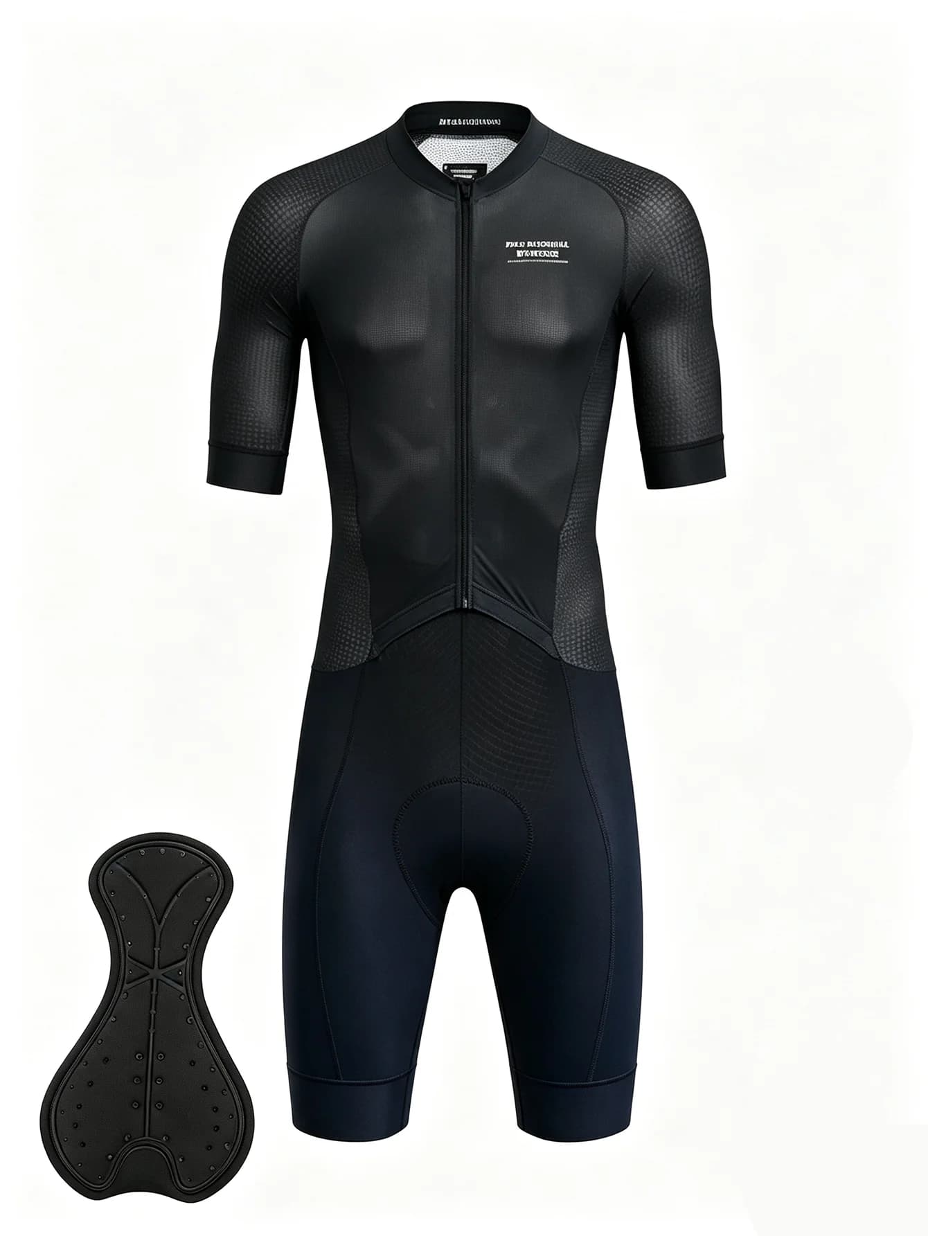 Race Level Men’s Bike Onesie Short Sleeve Shorts, Breathable Quick Dry Lightweight Cycling Bodysuit
