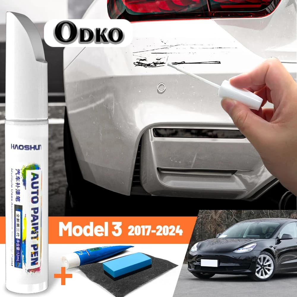 Penna per Verniciatura Auto, Cura della Vernice, Riparazione Graffi, Cera Rimuovi Graffi per Tesla Model 3 2017-2024 2018 2019 2020 2021 2022 2023