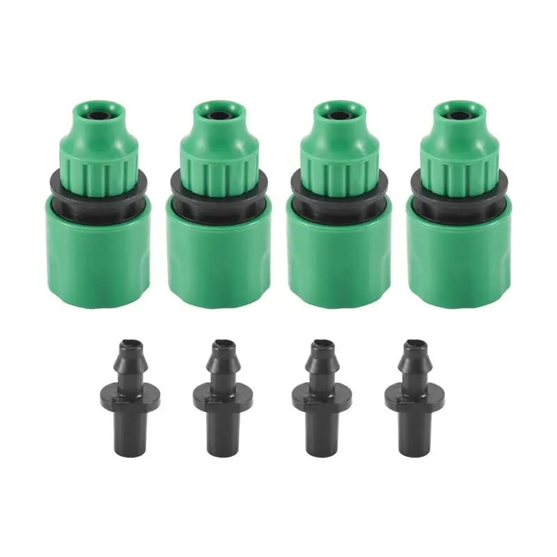 A77I Tubo flessibile da giardino Adattatore unidirezionale Rubinetto Connettore Raccordo per irrigazione Confezione da 4