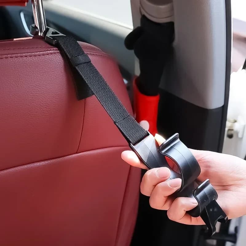 Gancio Universale per Veicoli Elettrici, Biciclette e Moto, Gancio Anteriore per Casco, Ganci per Poggiatesta Auto, Portaombrelli