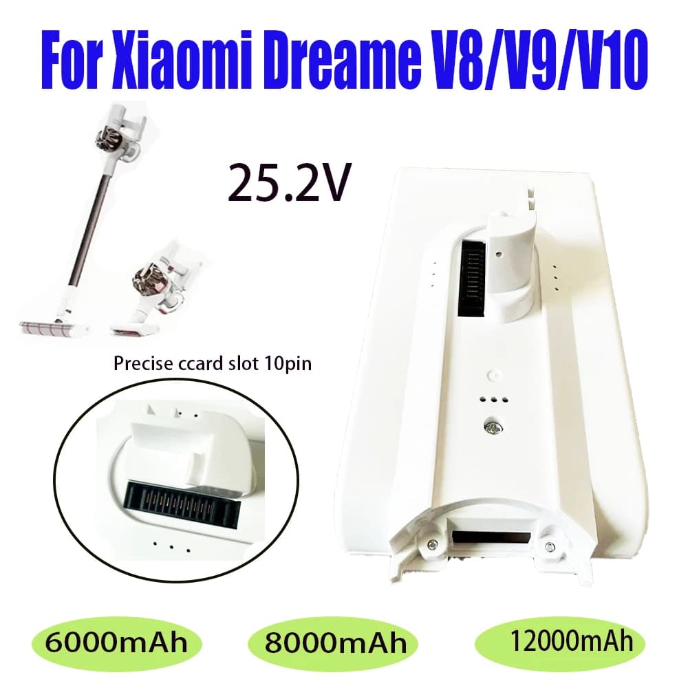 100% original Lithium Battery for Dreame V8 V9 V10 V9P XR VVN3 VVN4 Handheld Cordless Vacuum Cleaner Parts Replacement Battery