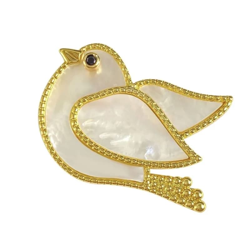 Spille da Colletto in Rame alla Moda con Animali Cartoon, Spille a Forma di Piccione/Cane/Unterocco, Regalo di Natale, Graziose Spille Decorative