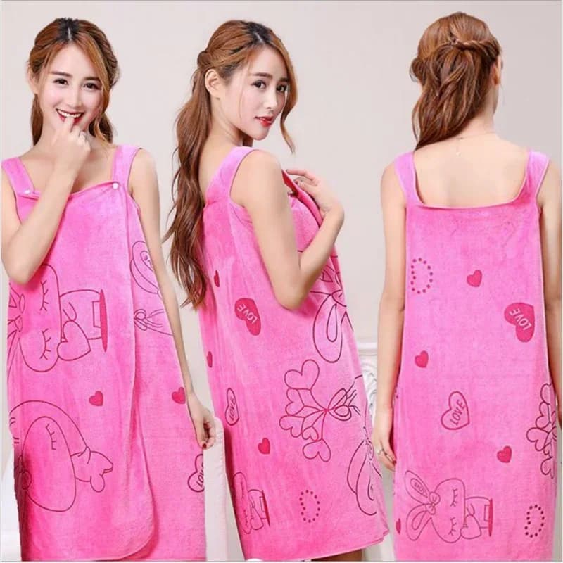 1PC Asciugamano da bagno indossabile Asciugamani in fibra superfine Asciugamano chic morbido e assorbente per l'autunno Hotel Casa Bagno Regali Accappatoio da donna