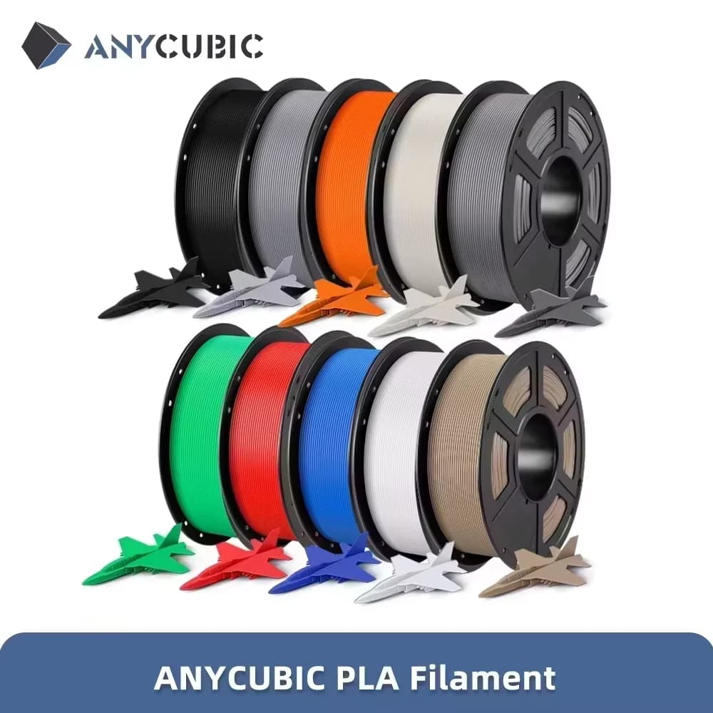 ANYCUBIC 3D Printer PLA Multicolor Filament 1.75mm 1 kg/roll Plastic Rubber Consumption Materials for FDM Kobra 3D Printer