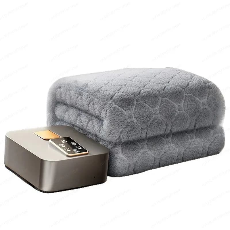 JMZ Electric Water Heating Blanket Double Single Adjustable Temperature Mattress Pad for Adults Winter Bed Home Use Full Set