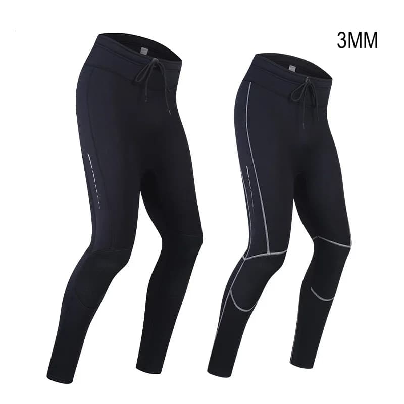 3MM Uomo Donna Neoprene Sport acquatici all'aperto Spiaggia Surf Nuoto Pantaloni da sub Scuba One Piece Snorkeling Pesca subacquea Pantaloni da bagno