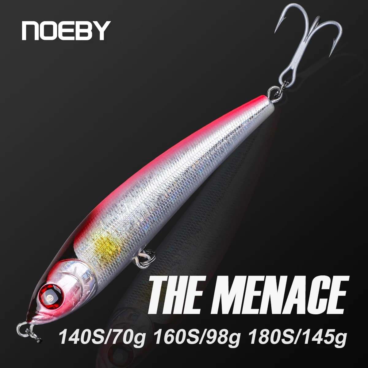 NOEBY Stickbait Richiamo di Pesca 140mm 70g 160mm 98g 180mm 145g Matita Affondamento Esca Dura Artificiale Grande Gioco Tonno di Mare esche da pesca