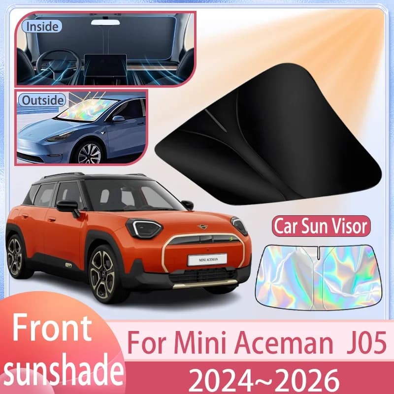 Auto Parasole Per Mini Aceman J05 2024 2025 2026 Parabrezza Anteriore Visiera Parasole Copertura Anti UV Protezione Accessori