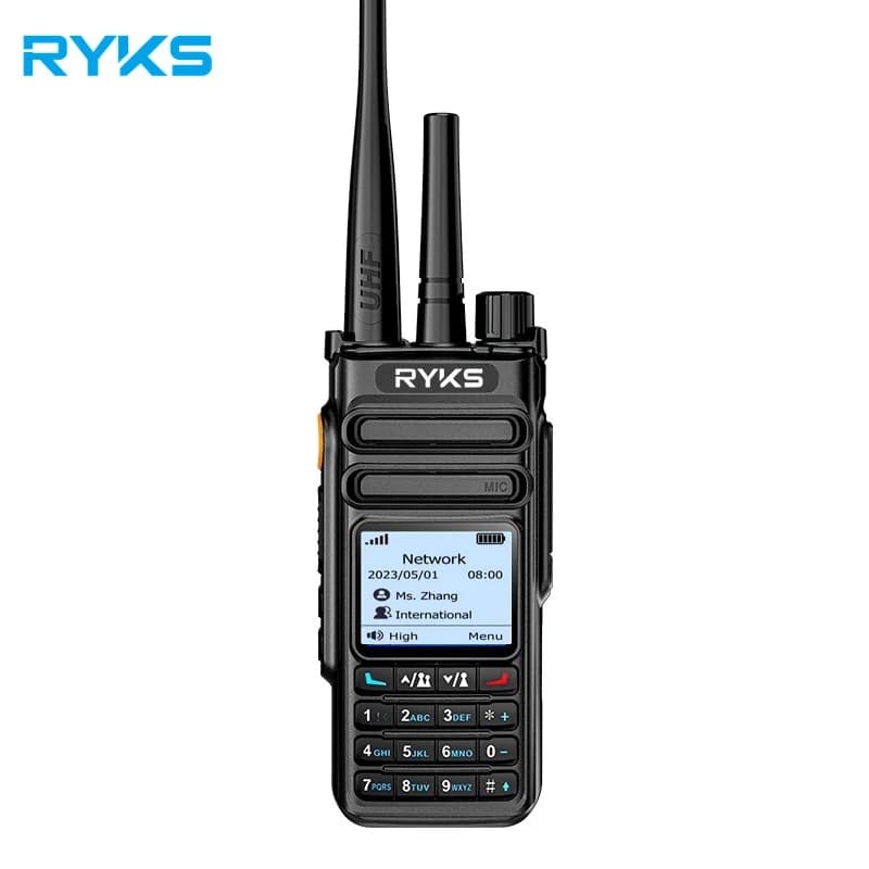 2026RYKS BQ-888 Walkie Talkie con Portata di Comunicazione di 5000km, Radio di Rete POC 4G LTE con Scheda SIM