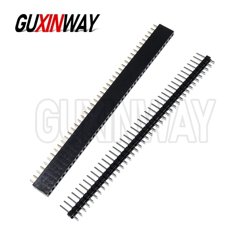 20 Pz 2.54mm 40 Pin 1x40 Singola Fila Maschio E Femmina 2.54 Breakable Pin Header PCB JST Connettore Striscia per Arduino Kit FAI DA TE