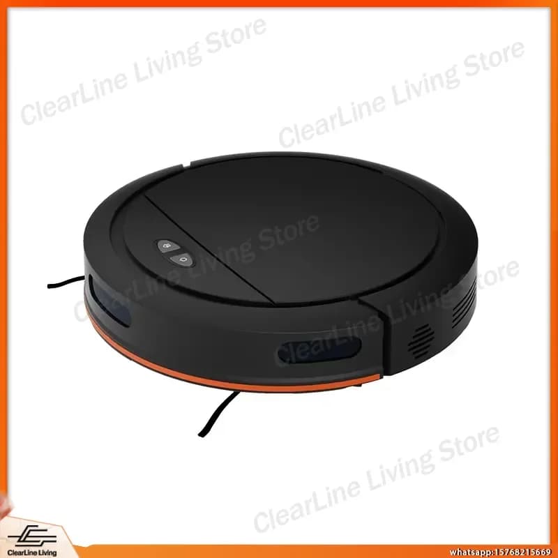 Intelligent Automatic Sweeper Robot with USB Charging Gyroscope Navigation High Suction Power Dry Vacuum Mopping Cleaner for