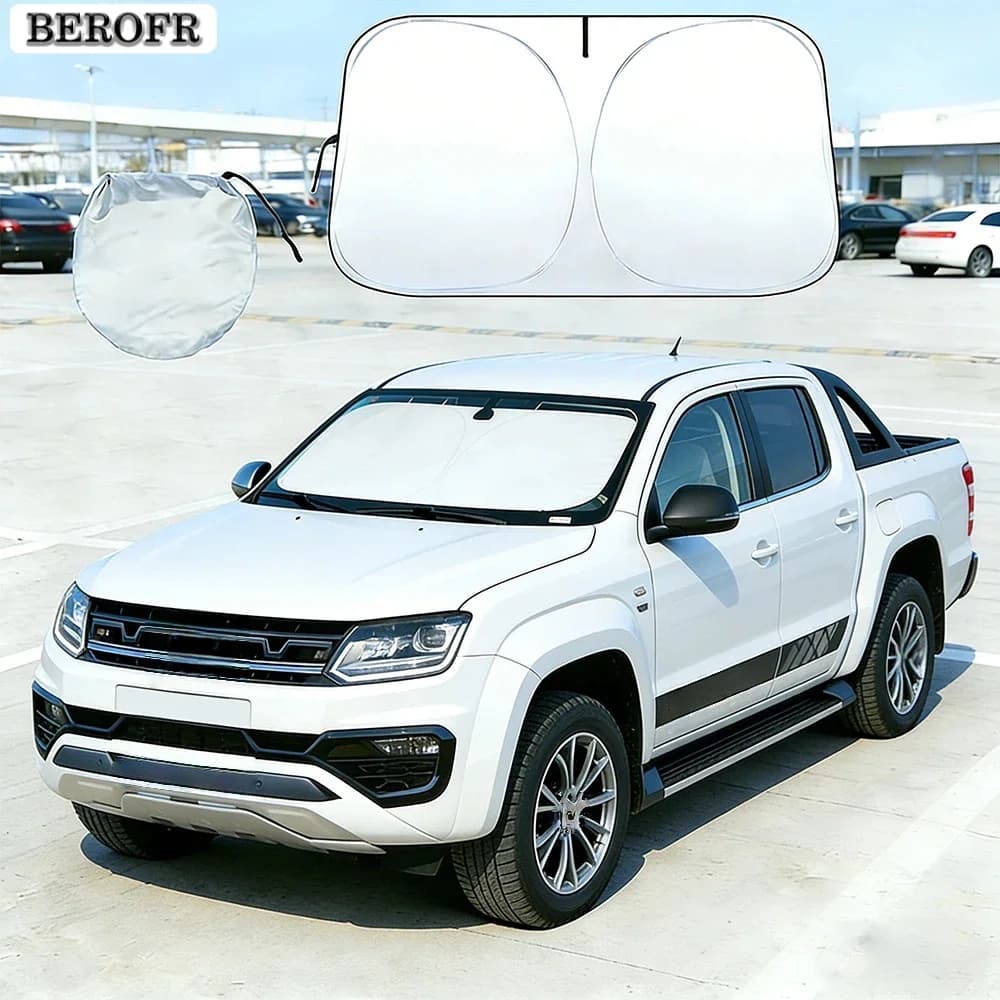 Car Windshield Sun Shade For Volkswagen Amarok Sunshade Sun Visor Protector Foldable Blocks UV Rays