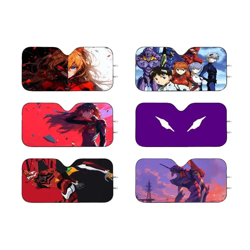 Parasole per Parabrezza Evangelions W-Warrior, Copertura Protettiva per Auto Ispirata all'Anime Popolare