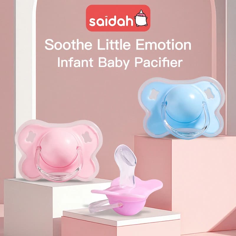 I più piccoli a forma di pollice a forma di farfalla leniscono il ciuccio per la dentizione del silicone del neonato dei bambini