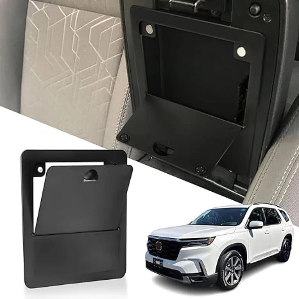 Organizzatore nascosto per console centrale auto per Honda Pilot 2023-2025 Ridgeline/Passaporto 2024-2025 Vassoio bracciolo Scatola portaoggetti nascosta