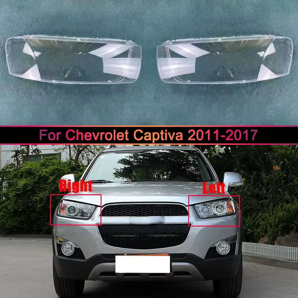 For Chevrolet 2011 2012 2013-2017 Captiva Front Headlight Cover Transparent Lampshade Lamp Shell Masks Plexiglass