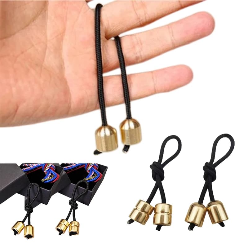 Begleri Fidget Toy Perline di preoccupazione in rame Abilità delle dita per uomini Donne Sollievo dall'ansia Punta delle dita per il gioco Arte cinetica non ferma