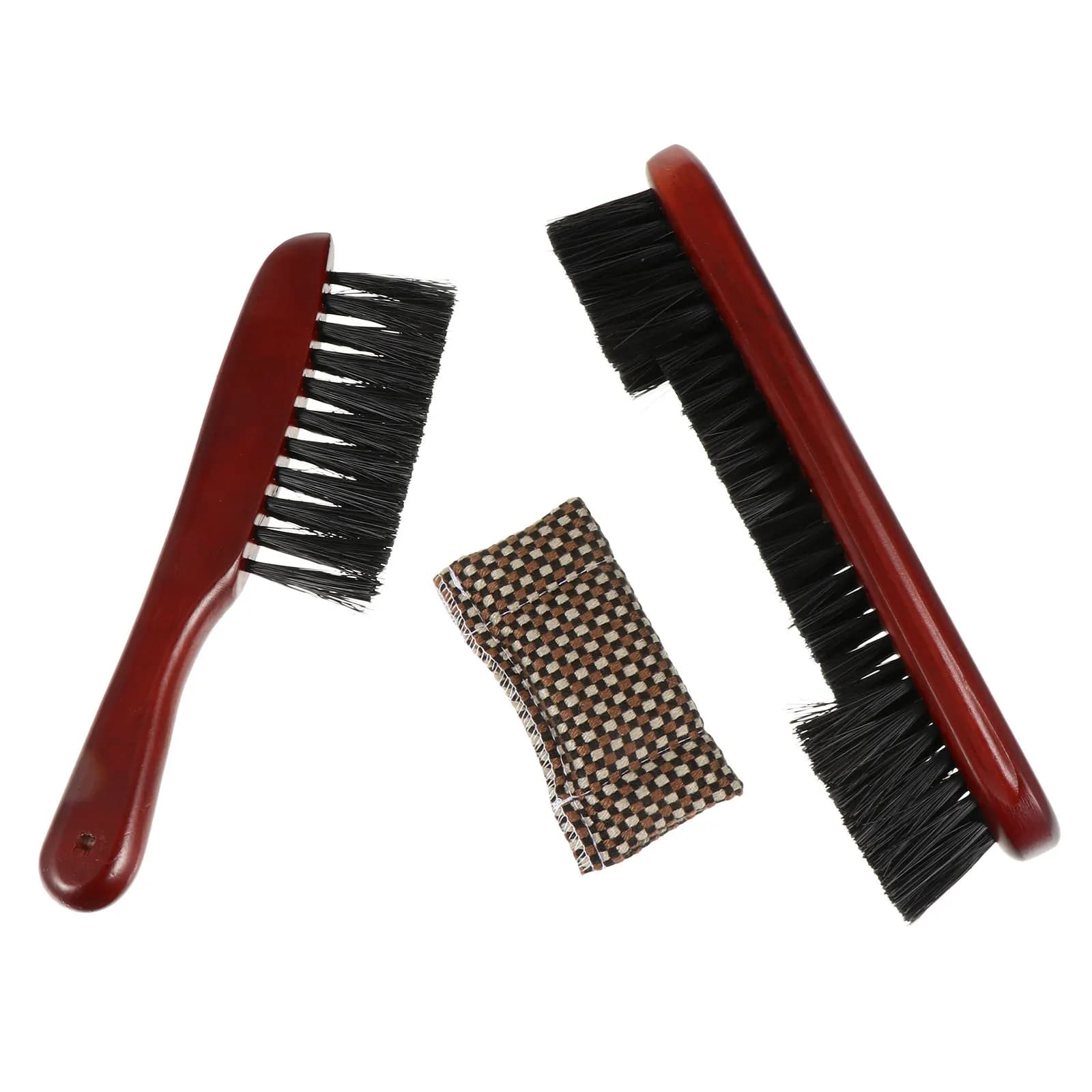 Set Professionale di Spazzole per Biliardo con Manico Ergonomico, Pulitore per Tavolo e Bordi, Strumento di Pulizia per Snooker, Panno per Stecche da Biliardo