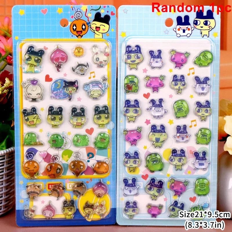 3D cartoon stickers, DIY notebook stickers, scrapbooks, phone cases, 3D aesthetic stickers, animated characters, candy stickers